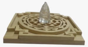 Crystal Shri Yantra With Wooden Sriparni Shri Yantra - Shree Yantra Floor