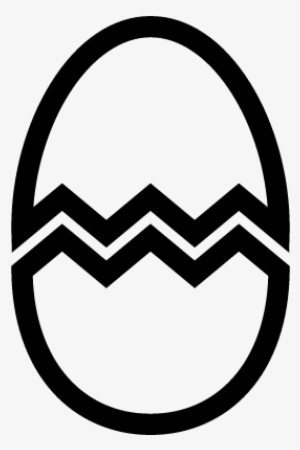 Broken Egg Vector - Huevo Trizado Para Colorear