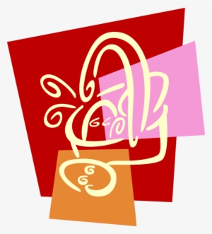 Vector Illustration Of Easter Basket With Decorated - Graphic Design