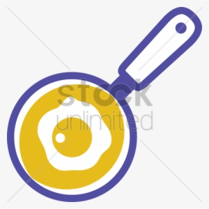 Frying Pan With An Egg Vector Clipart 1238806 Stock - Frying Pan