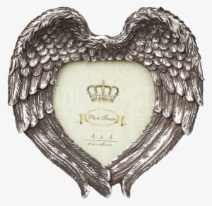 Alchemy Gothic Winged Heart Photo Frame (silver)