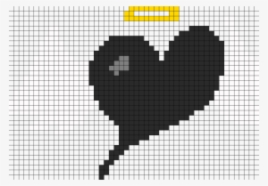 Angel Heart Perler Bead Pattern / Bead Sprite - Pixel Art Fairy Tail Logo