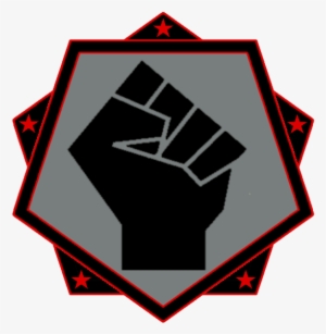 Volosia Black Hand Pentagon Logo - Black Panther Fist Logo