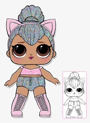Kitty Queen Coloring Page - Lol Surprise Doll Kitty Queen