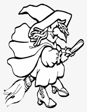 Halloween Witch Coloring Pages 2 - Halloween Coloring Pages Transparent