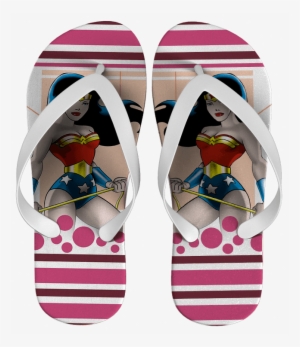 Chinelo Infantil Mulher Maravilha Personalizado - Flip-flops