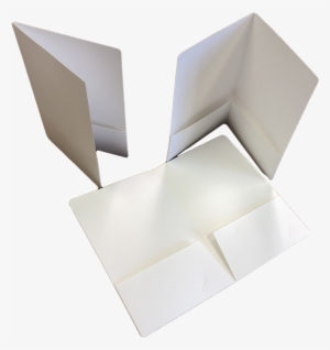 6×9 12pt C1s Blank/white Presentation Folders - Wood