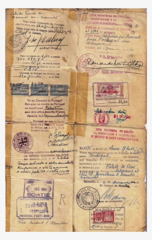 Passport With Aristides De Sousa Mendes Life-saving - Document