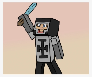 Free Minecraft Avatar Drawings Closed Art Shops And - Minecraft Guy Holding Sword