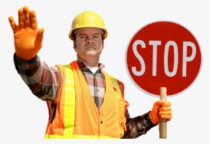 Worker Holding A Stop Sign - Laurel And Yanni Meme