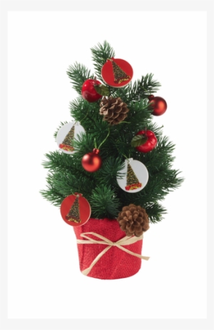 Mini Christmas Tree, Red - Christmas Tree Lidl