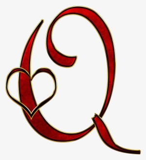 Valentine Capital Letter Q Png - Alfabetos Com Letras Coraçao