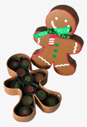 Gingerbread Man Truffle Gift Box - Gingerbread Man