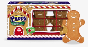 Gingerbread Flavored Marshmallow Gingerbread Men - Peeps Gingerbread Marshmallow Gingerbread Men - 3 Count