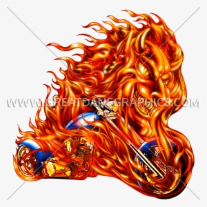 Flames - Motorcycle