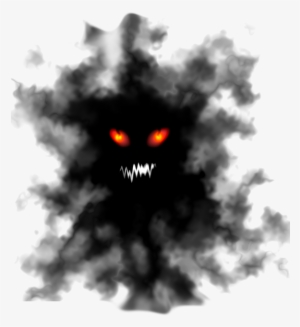 Scary Smoke Face Halloween ~ Dark Light Creature By - Illustration