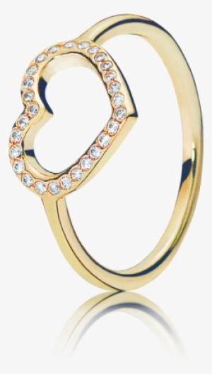 Pandora Captured Heart Ring-14k, Size 56