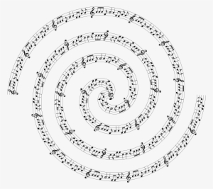 Big Image - Music Note Spiral Png