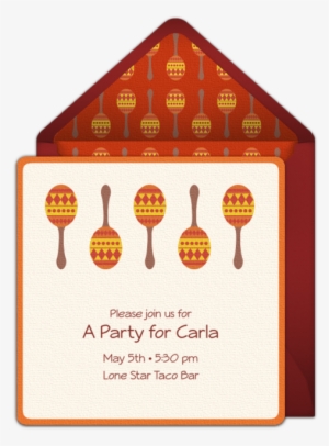 Maracas Online Invitation - Party