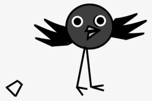 Image Free Crow Clip Art At Clker - Crow Cute Art