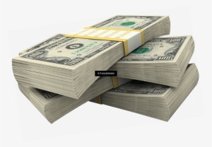 Stack Of Dollar Bills Money - 100 Dollar Bill Stack Png