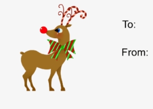 Reindeer Gift Tag - Printable Christmas Tags Reindeer