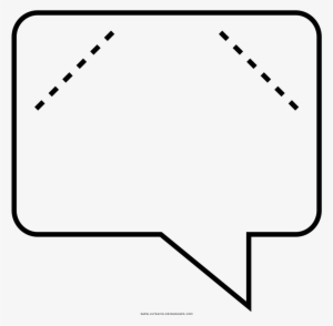Text Bubble Coloring Page - Text