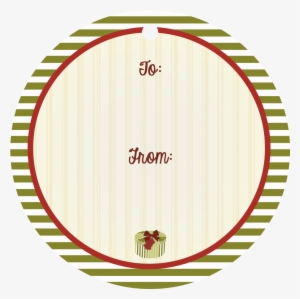 Vintage Holiday Bike Round Tag With Hole - Circle