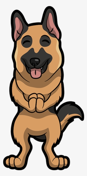 German Shepherd Emoji & Stickers Messages Sticker-0 - Dog