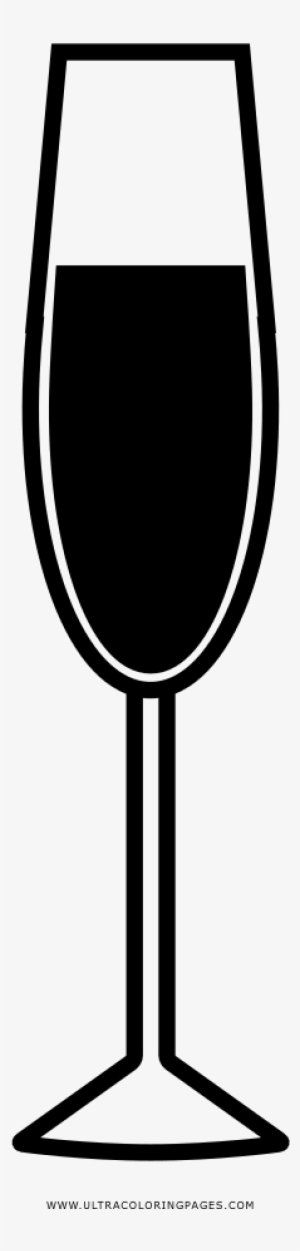 Champagne Glass Coloring Page - Wine Glass