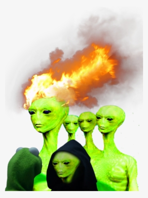 Alien Transparent Tumblr - Fire And Smoke Png