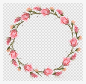 Download Watercolor Floral Frame Png Clipart Watercolor - Watercolor Paint Flower Wreath Png