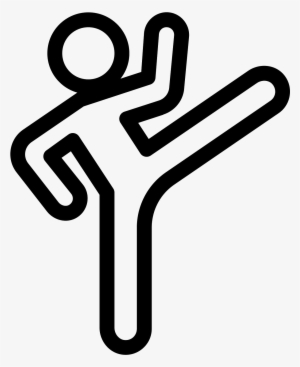 This Is An Image Of A Person Kicking - Kicking Leg