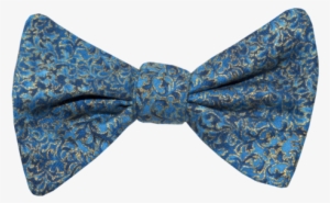 Blue Polkadot Bow Tie