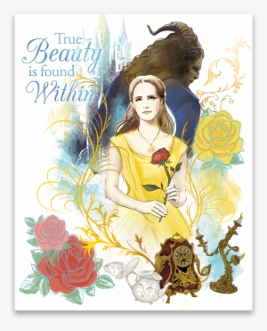 Beauty & The Beast True Beauty Found Within Gallery - Belle Canvases By Artissimo Designs - Belle