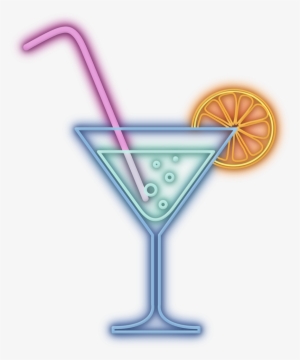 Neon Drinks Ftestickers Stickers Autocollants Smile - Neon Cocktail Png