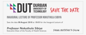 Inaugural Lecture Professor Sibiya Save The Date - Save The Pit Bulls Sticker