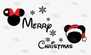 Disney Christmas Png Mickey Head Christmas Olivero - Merry Christmas Mickey And Minnie