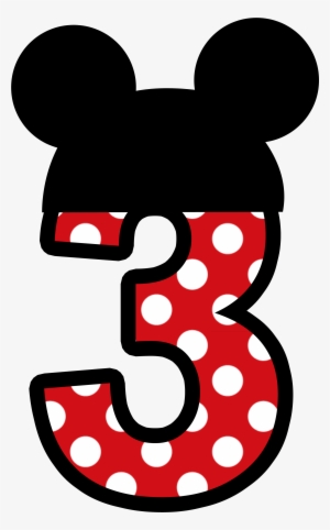 Mickey Mouse Clipart Number - Number 5 Mickey Mouse