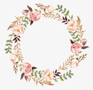Floral Wreath Png Download - Flower Wreath Png