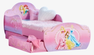 Disney Princess Toddler Bed With Storage By Hellohome - Princess Bed Transparent