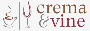 Crema And Vine Logo Transparent Background - Coffee Shop