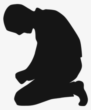 3 Knees - Silhouette Of Person Kneeling