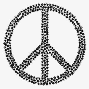 This Free Icons Png Design Of Marijuana Peace Sign - Give Peace A Chance