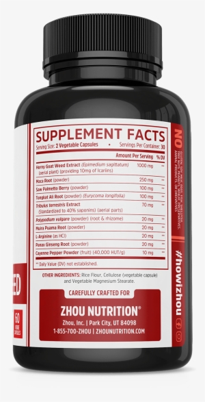 Zhou Nutrition Hgw Complex - Cranberry + For Maximum Urinary Tract Support - Non