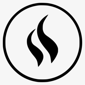 Smoke Gas Fire Round Comments - Gas Icon Round
