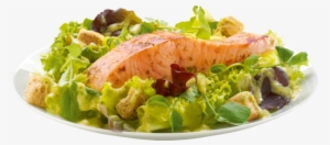 Salmon Fillet Salad With Pea & Mint Dressing Recipe - Salmon As Food