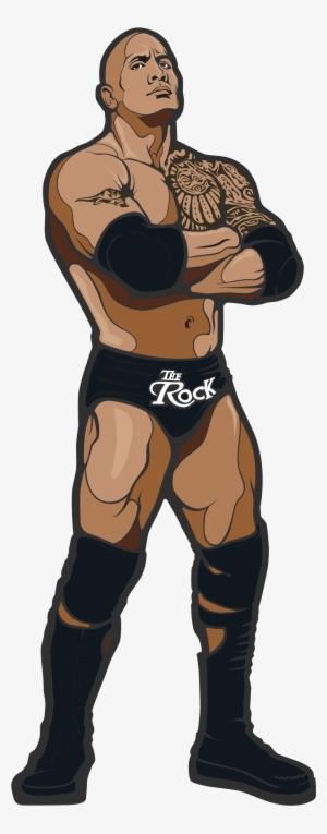 The Rock - Wwe The Rock Cartoon