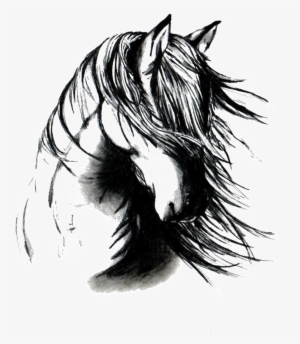 Hand Drawn Horse Head Element Pattern - Tatuagem De Cavalo Desenho