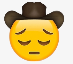 At The End Of Finals, Listen To This - Sad Emoji Cowboy Hat